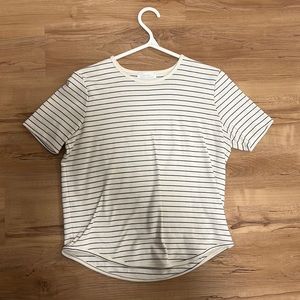 Oak + Fort lined shirt size small